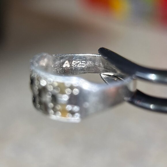 Silpada 925 Black Stone Ring - Picture 7 of 9